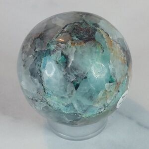 Chrysocolla Sphere | Soothing & Empowering | Emotional Balance & Communication